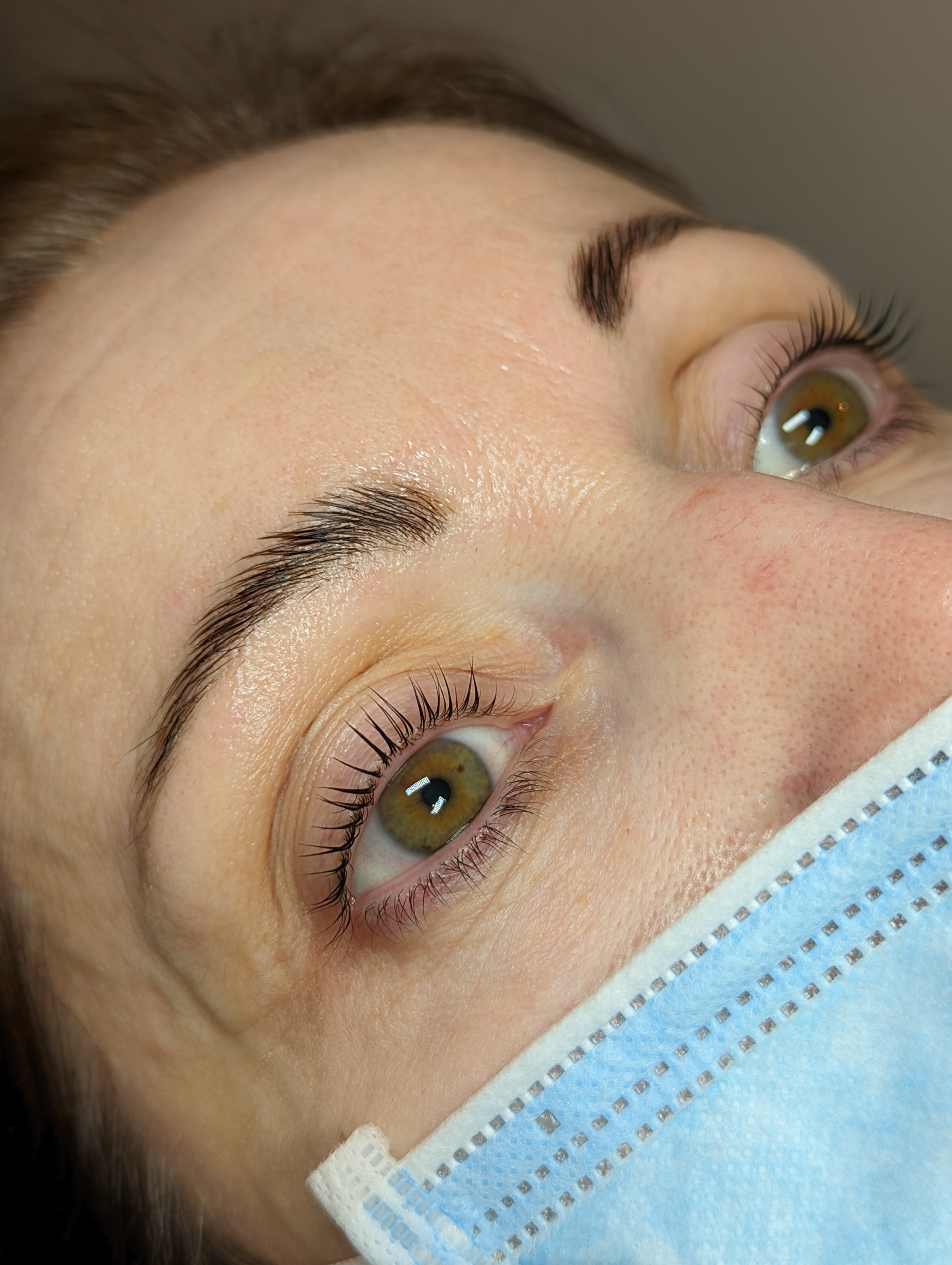 brow-lamination lashes