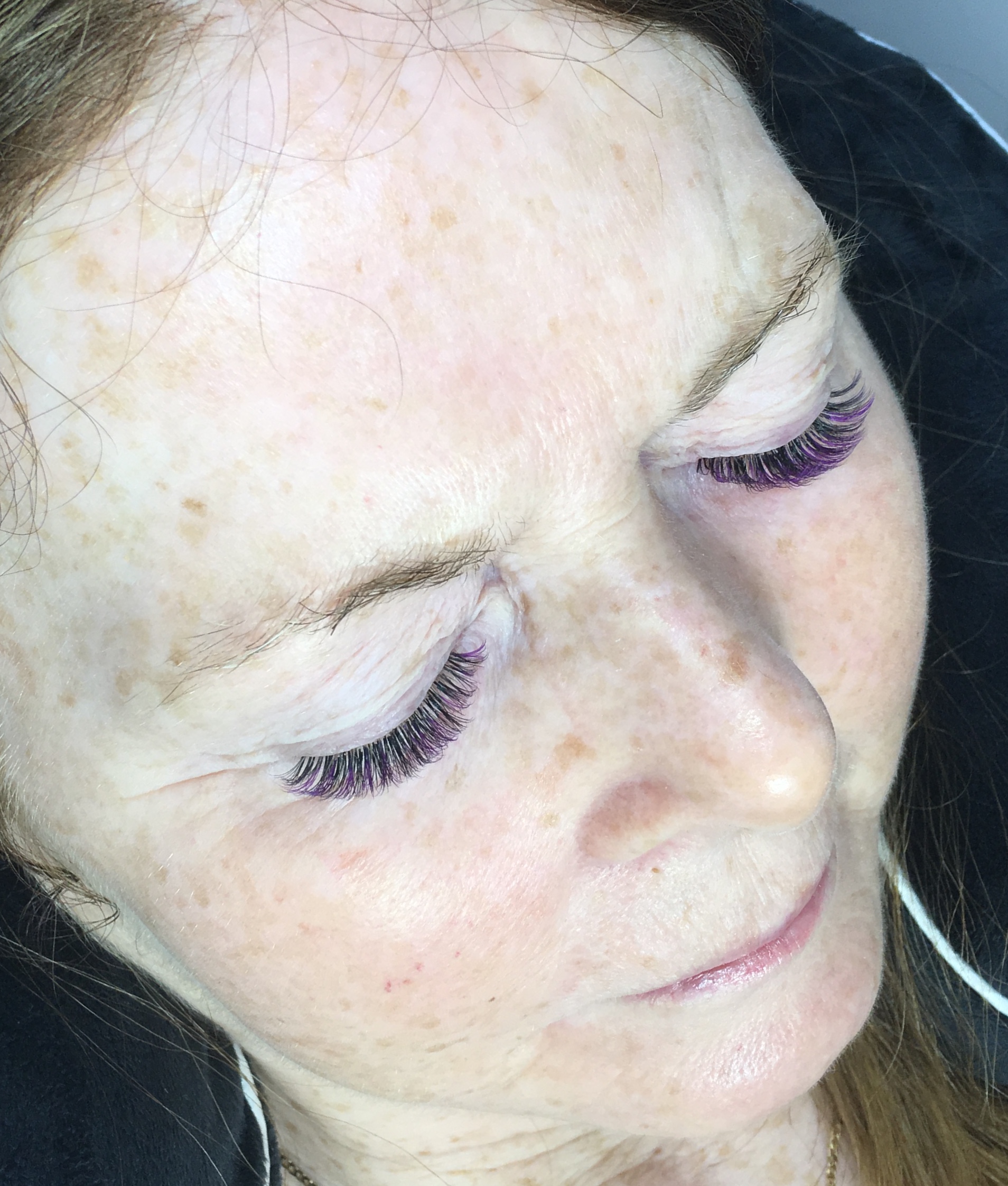 coloured lashes